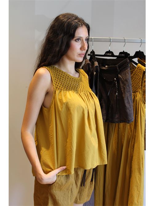 Canotta con pizzo sangallo DIECI MINUTI | 554301